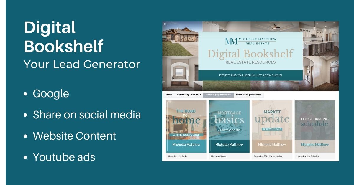 Landing PageSlideshow-Bookshelf-Teal